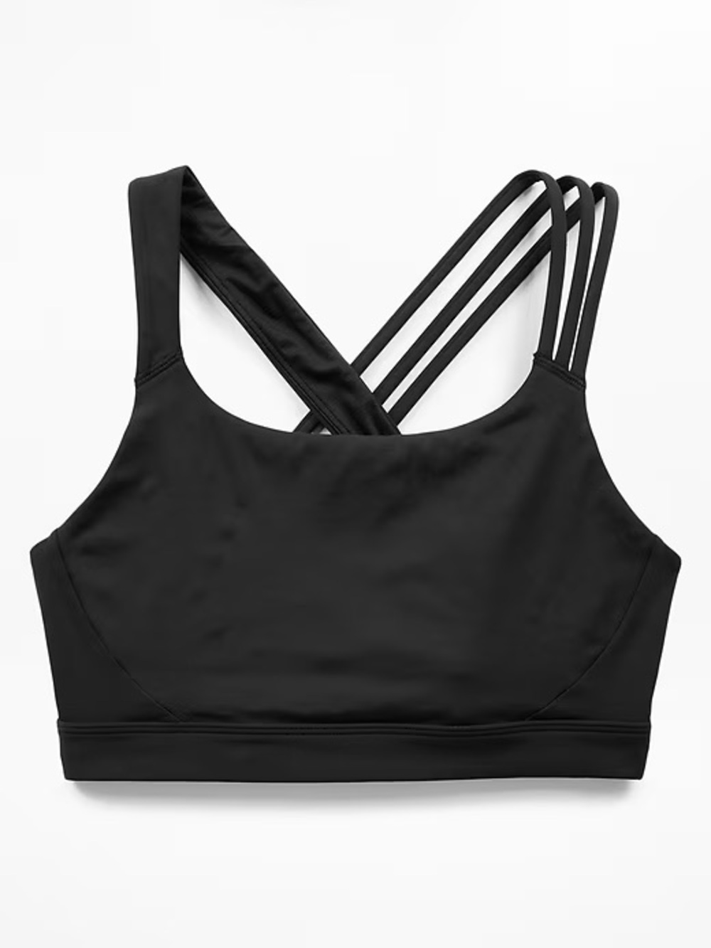 ATHLETA Black Train Free Racerback Sports Bra